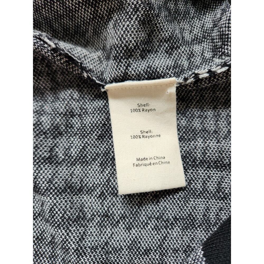 L’AGENCE Adeline Belted Long Cardigan Sz XS duster Black Grey Houndstooth #2G507 - Picture 12 of 12